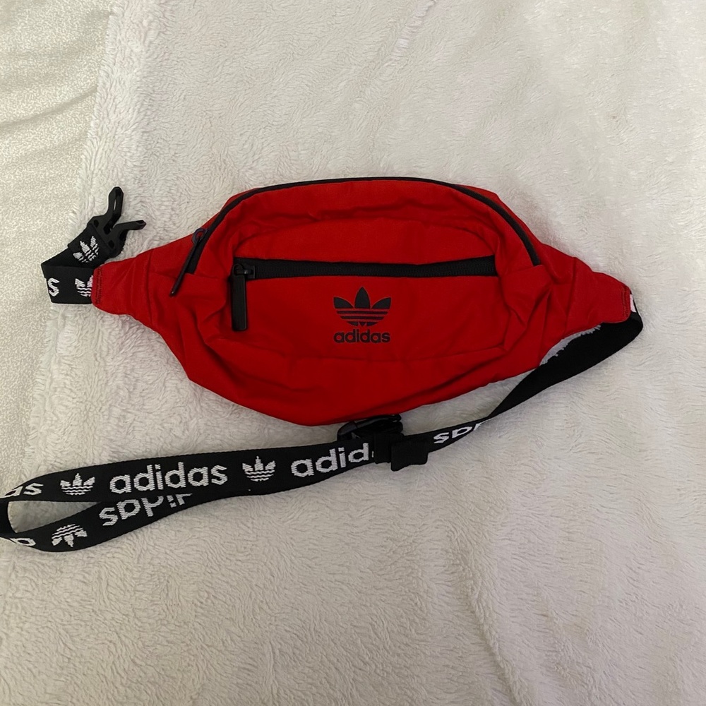 Adidas red fanny pack